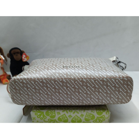 Cole Haan Light Gray Brown Zipper Closure Crossbody Bag - Picture 7 of 16